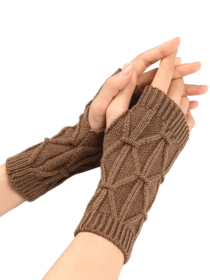 Fingerless Gloves - Nutmeg