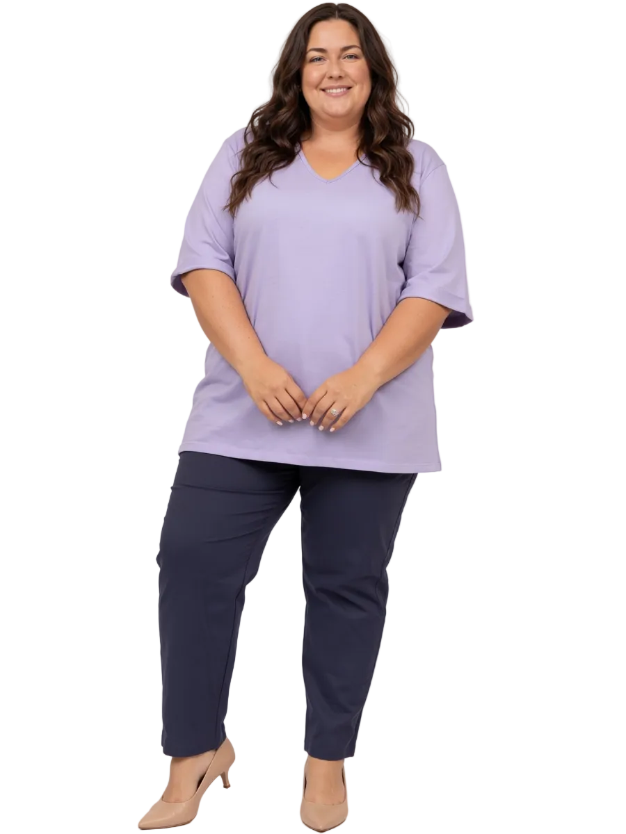 Everyday V-Neck Tee - Wisteria**