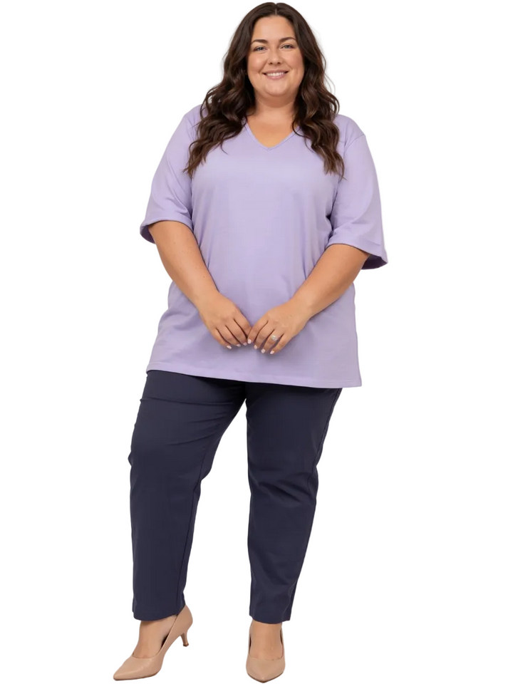 Everyday V-Neck Tee - Wisteria**