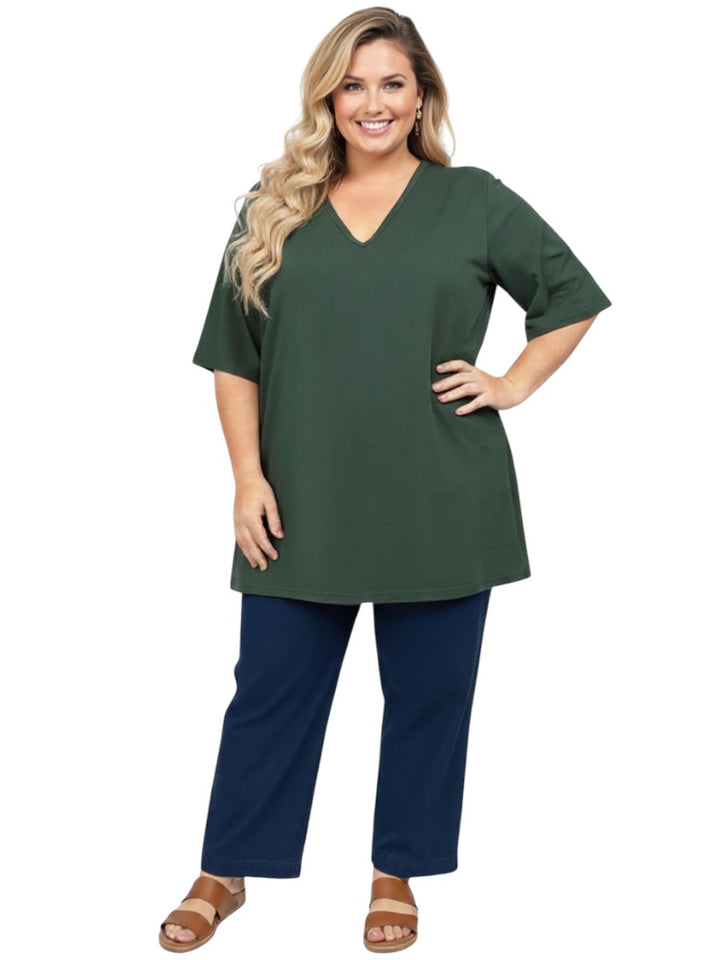 Everyday V-Neck Tee - Aloe**