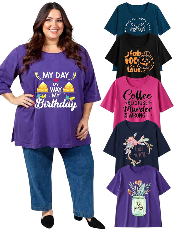 Customised Round Neck Tees - Cotton Spandex