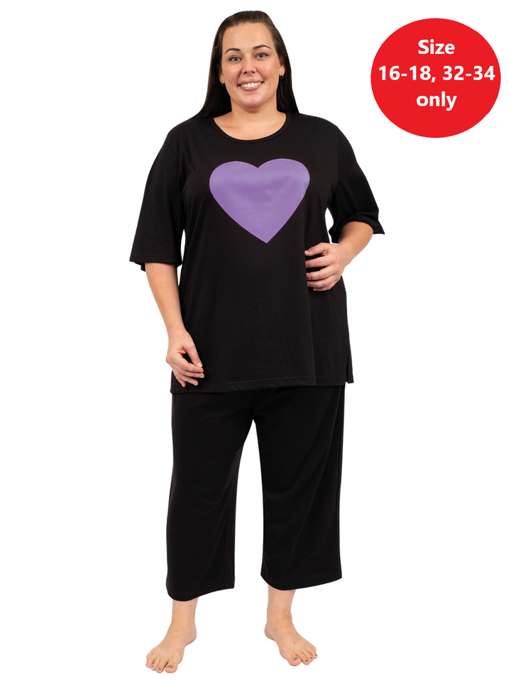 Love Is In The Air Top - Purple Heart**