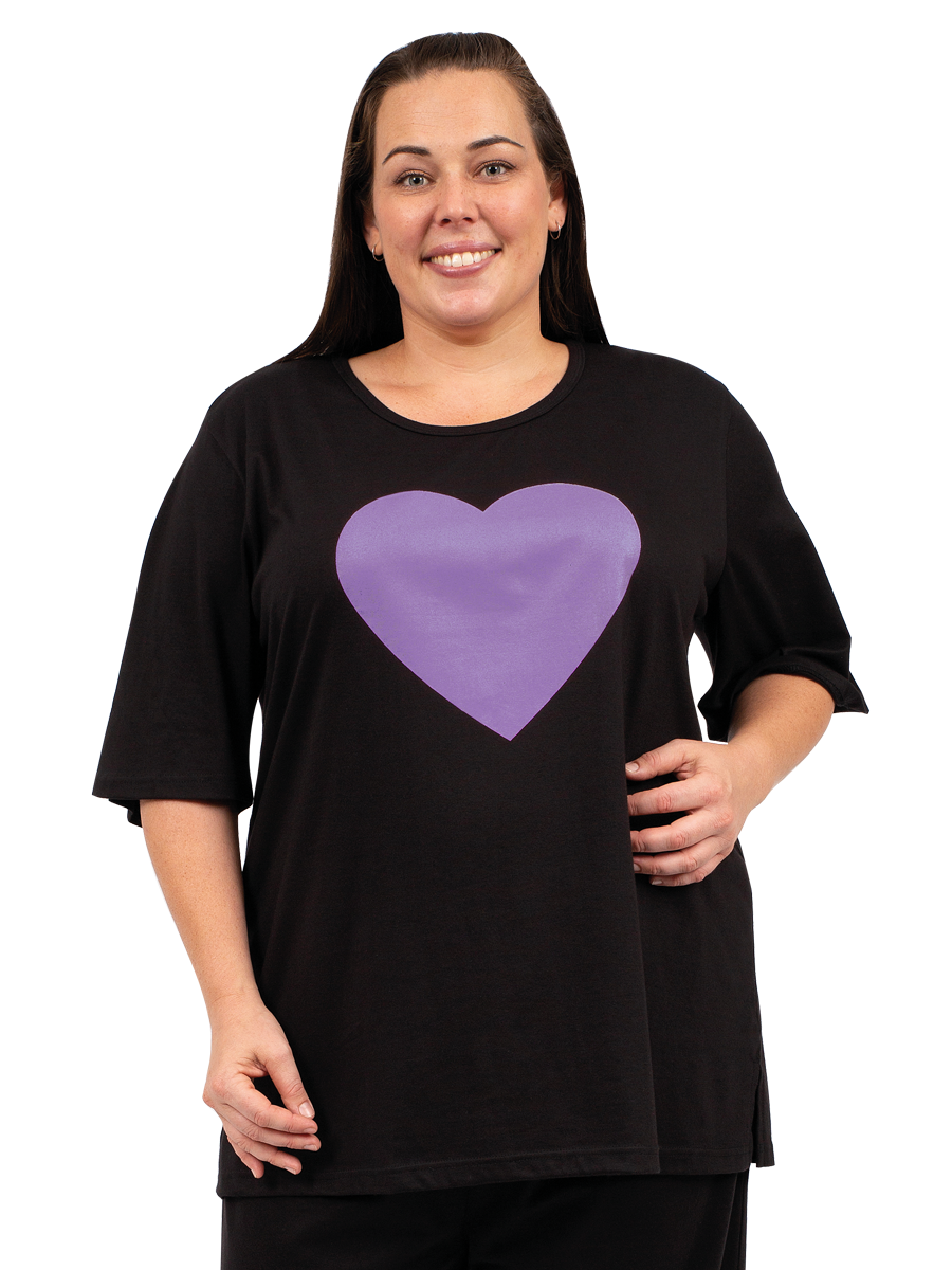 Love Is In The Air Top - Purple Heart