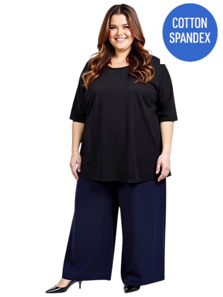 Everyday Tee - Black - Cotton Spandex