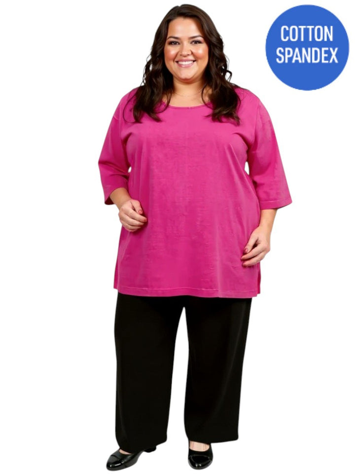 Everyday Tee - Pink - Cotton Spandex