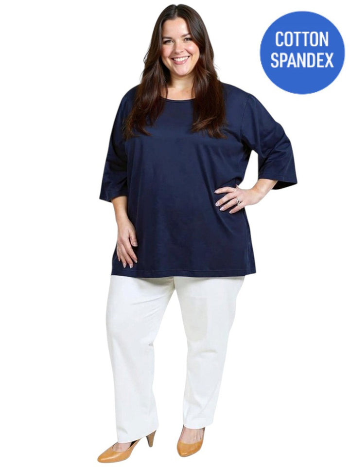 Everyday Tee - Navy - Cotton Spandex