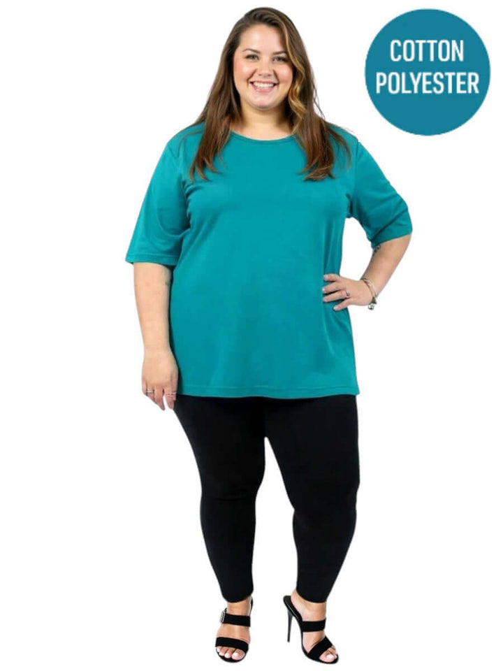 Everyday Tee - Teal - Cotton Polyester
