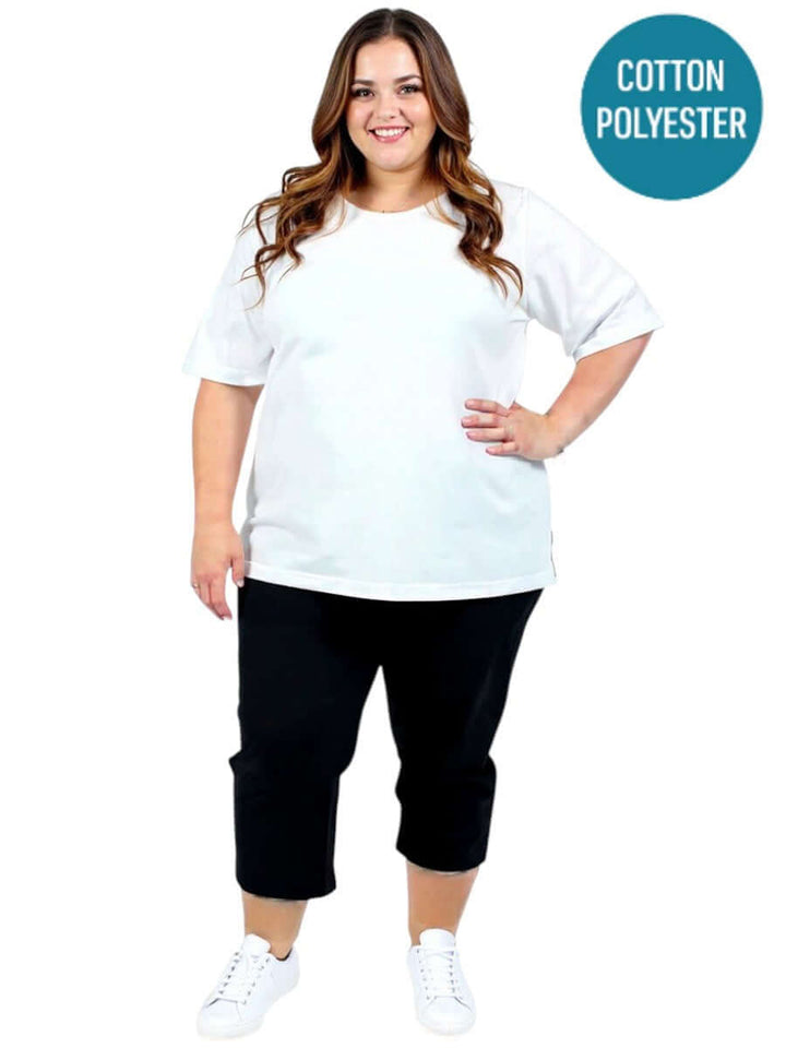 Everyday Tee - White - Cotton Polyester