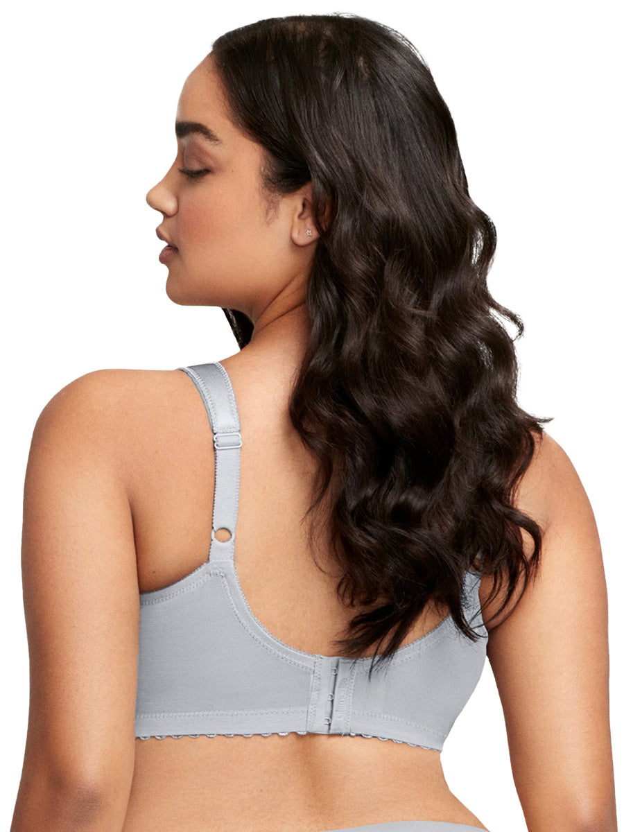 Glamorise Bra 1000 - Feel The Magic Wire-Free Support - Silver - Dale and Waters