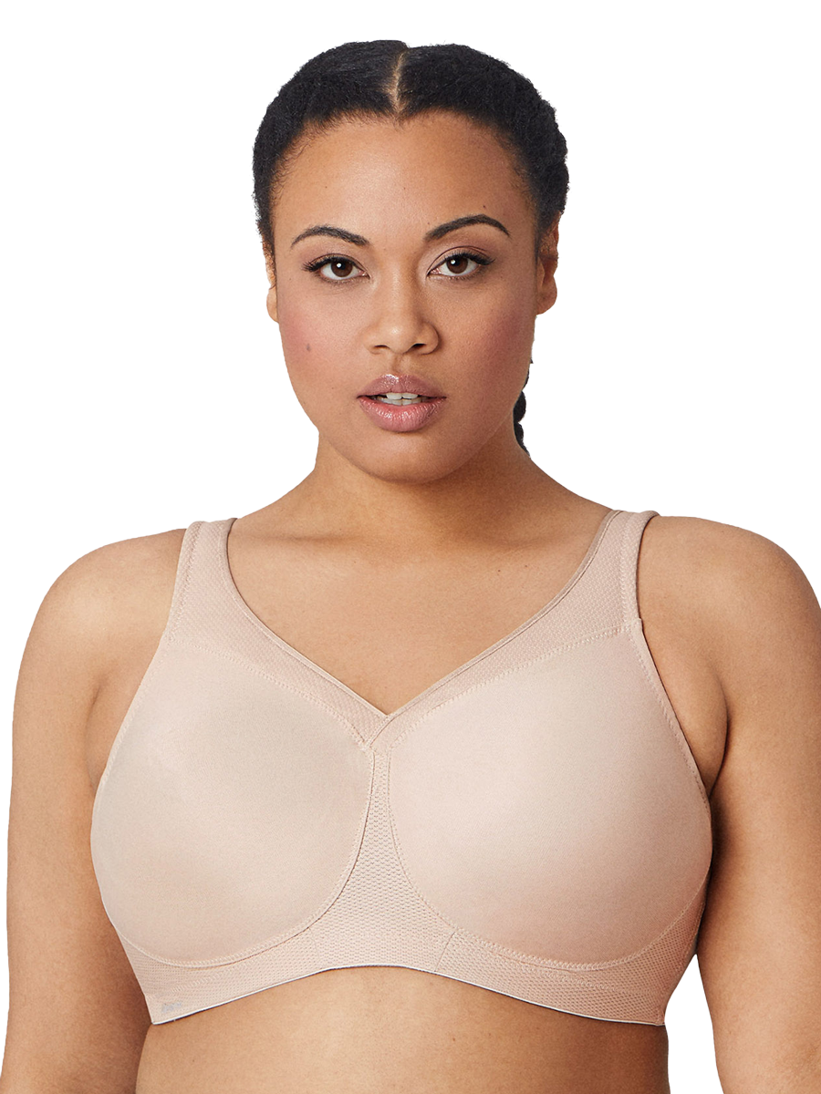 Glamorise Bra 1006 - The Versatile Medium Support Sports Bra - Beige - Dale and Waters