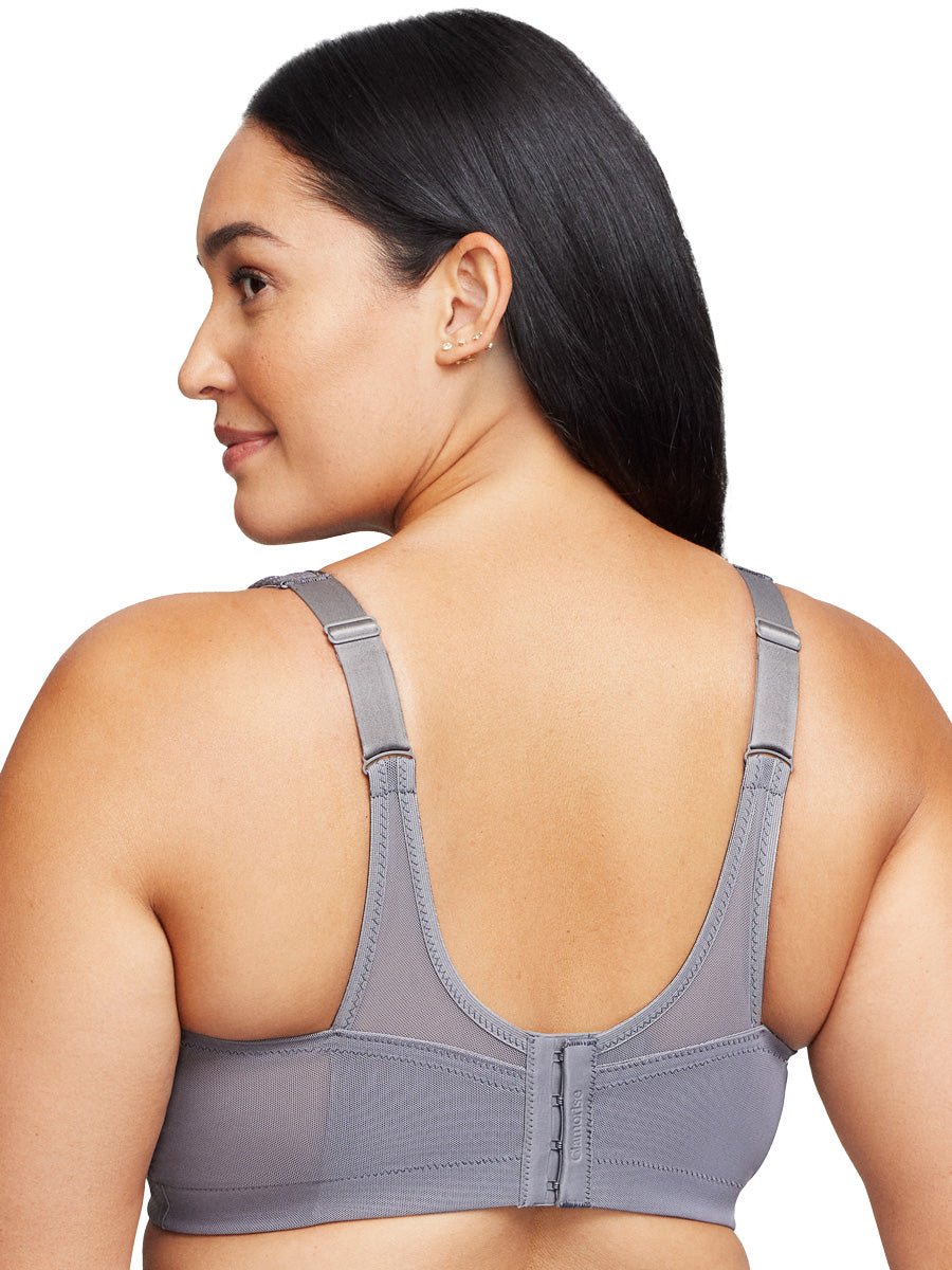 Glamorise Bra 1006 - The Versatile Medium Support Sports Bra - Charcoal Grey