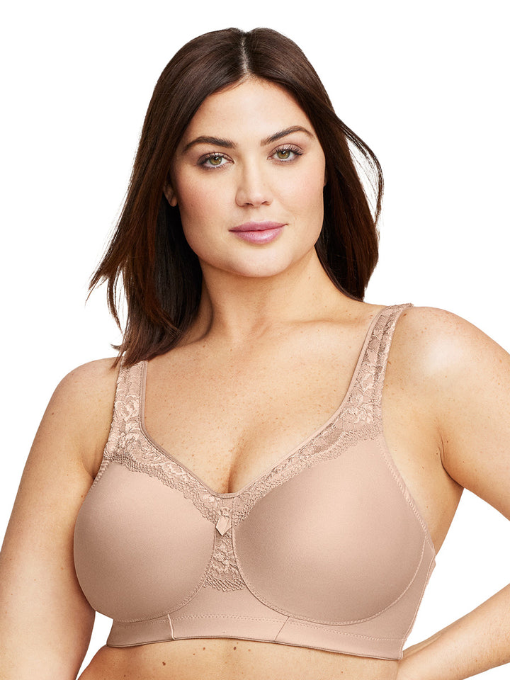 Glamorise Bra 1007 - MagicLift Seamless Everyday Bra - Cafe