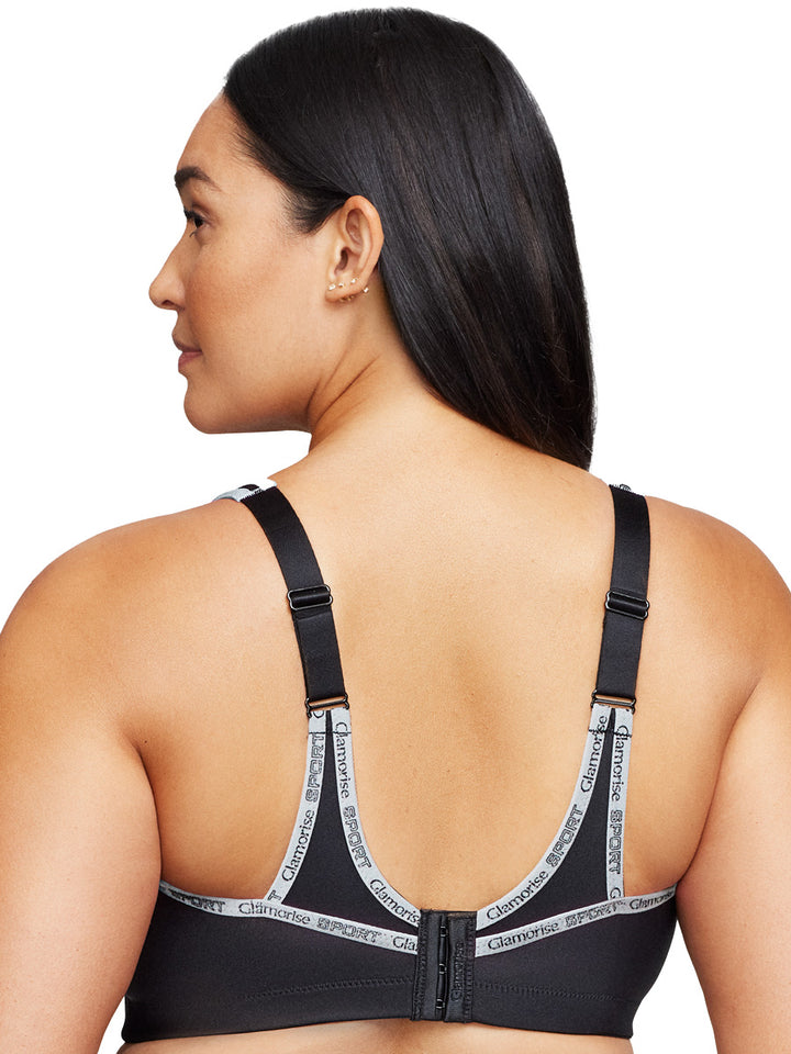 Glamorise Bra 1066 - No-Bounce Camisole Sports Bra - Black