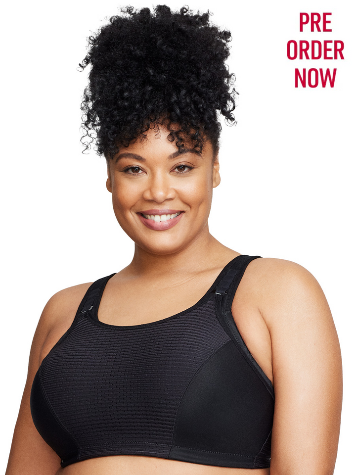 Glamorise Bra 1166 - Custom Control Sports Bra - Black