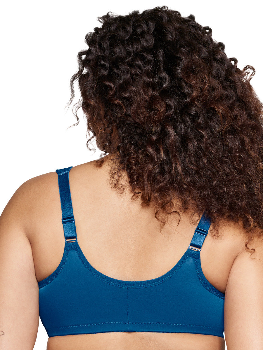 Glamorise Bra 1245 - Wonderwire Front Close Bra - Dark Denim - Dale and Waters