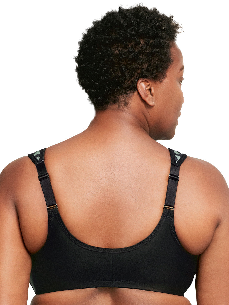 Glamorise Bra 1245 - Wonderwire Front Close Bra - Centennial Leopard - Dale and Waters