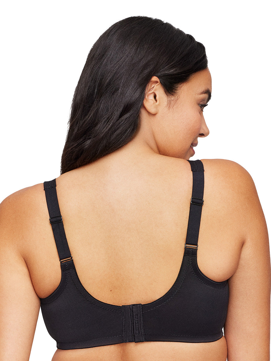 Glamorise Bra 9003 - WonderWire Minimizer Bra - Black - Dale and Waters
