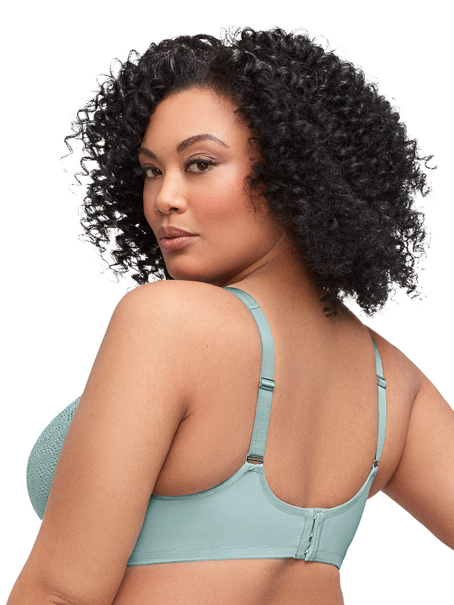 Glamorise Bra 9855 - Lace Comfort Wonderwire Bra - Jade