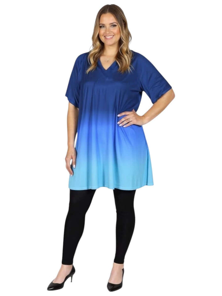 Icelynn Tunic - Blue Ombre**
