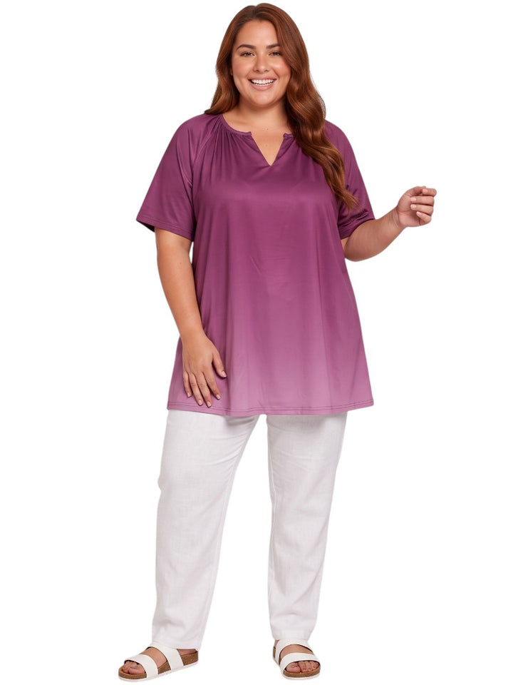 Icelynn Tunic - Plum Ombre
