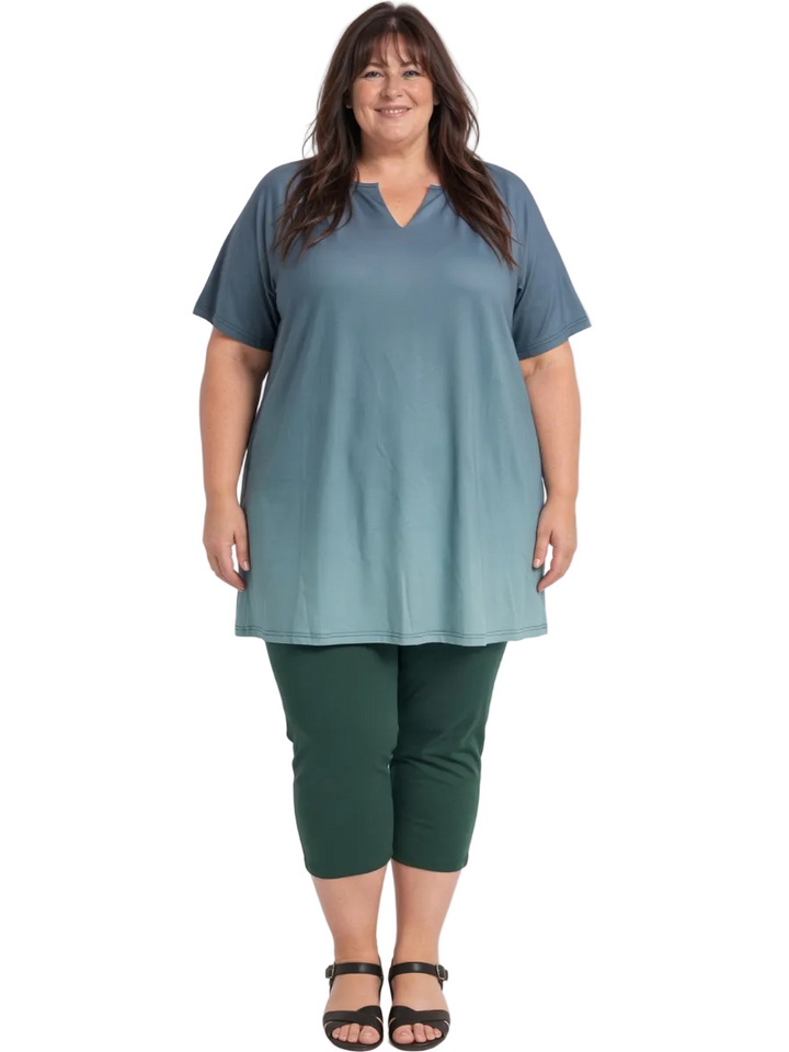 Icelynn Tunic - Teal Ombre