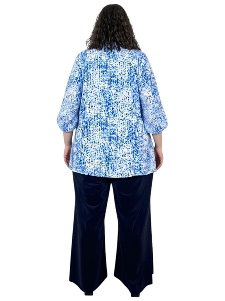 Indigo Top - Blue Print