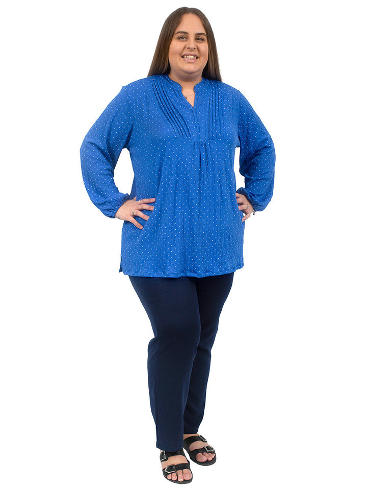 Dazzling Blue Top - Print** - Dale and Waters