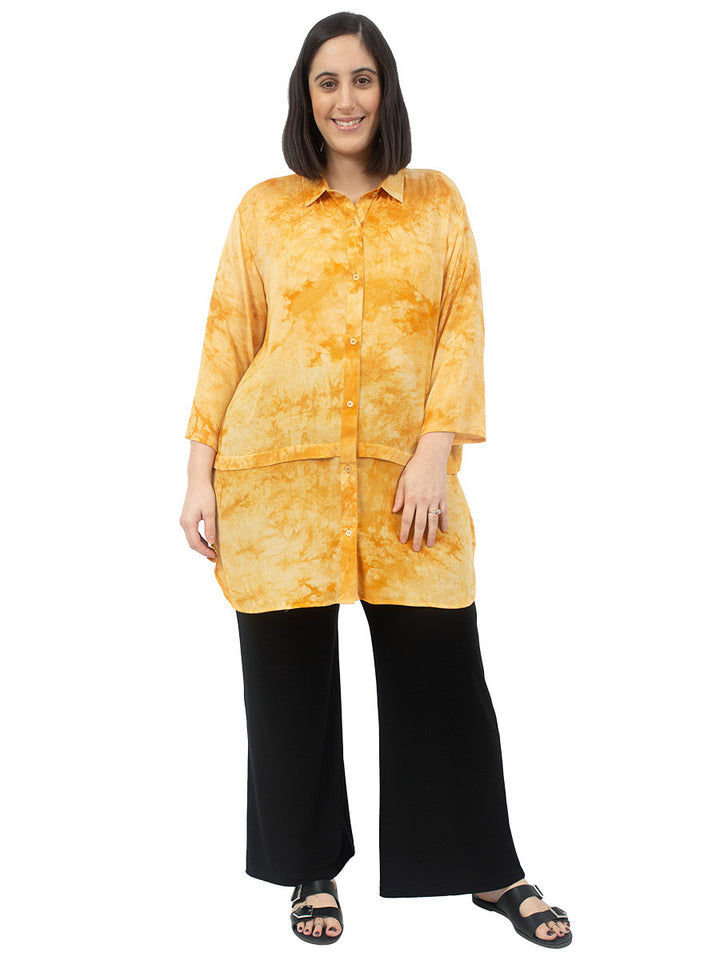 Turtle Dove Blouse - Gold Print** - Dale and Waters