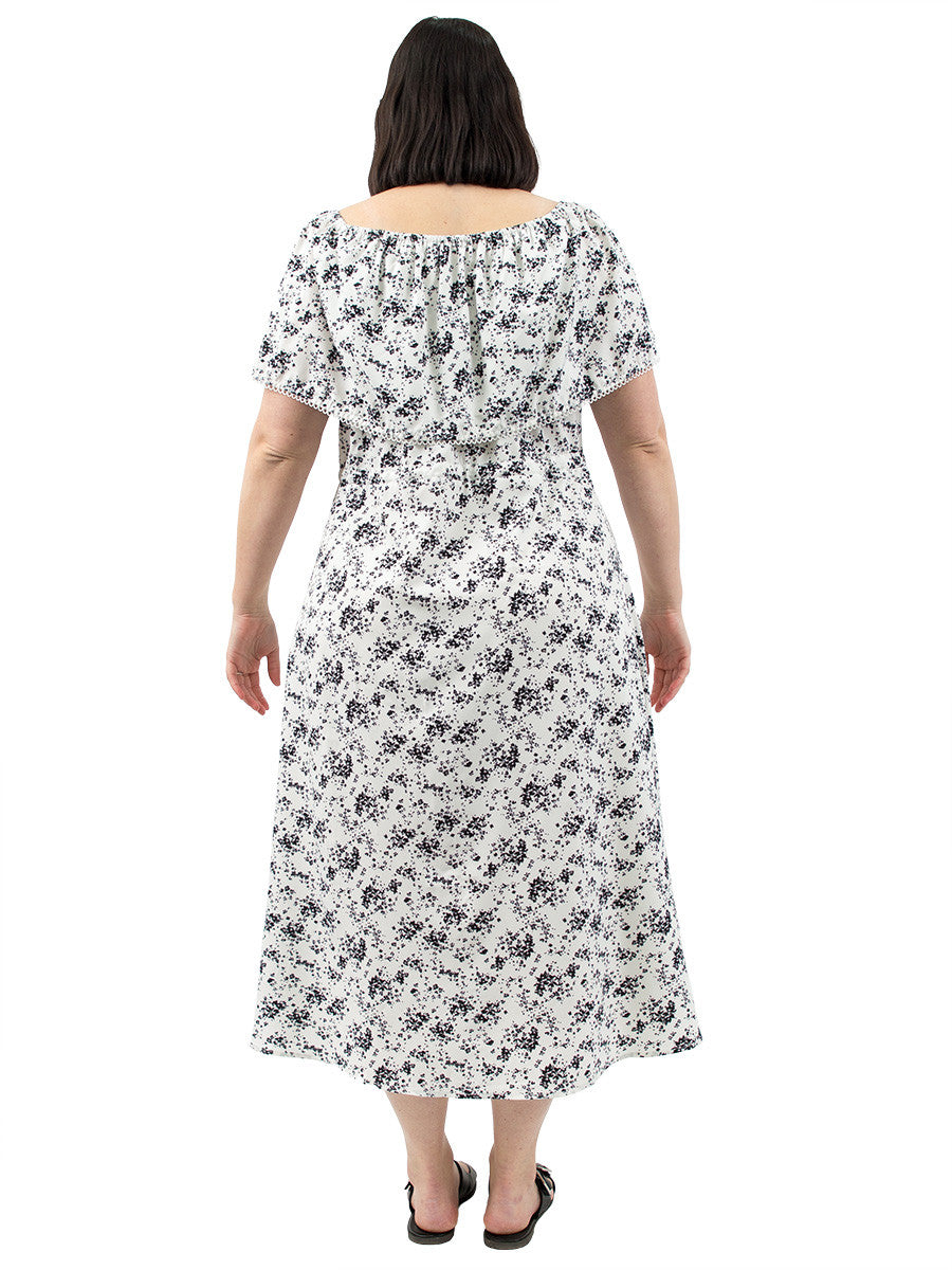 River Side Dress - White Print*