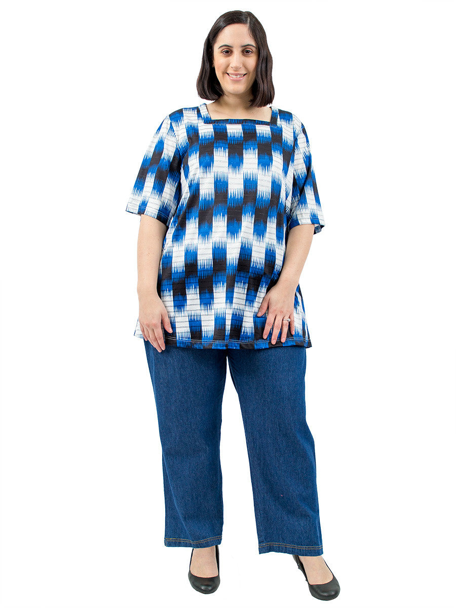 Regal Blue Top - Print* - Dale and Waters