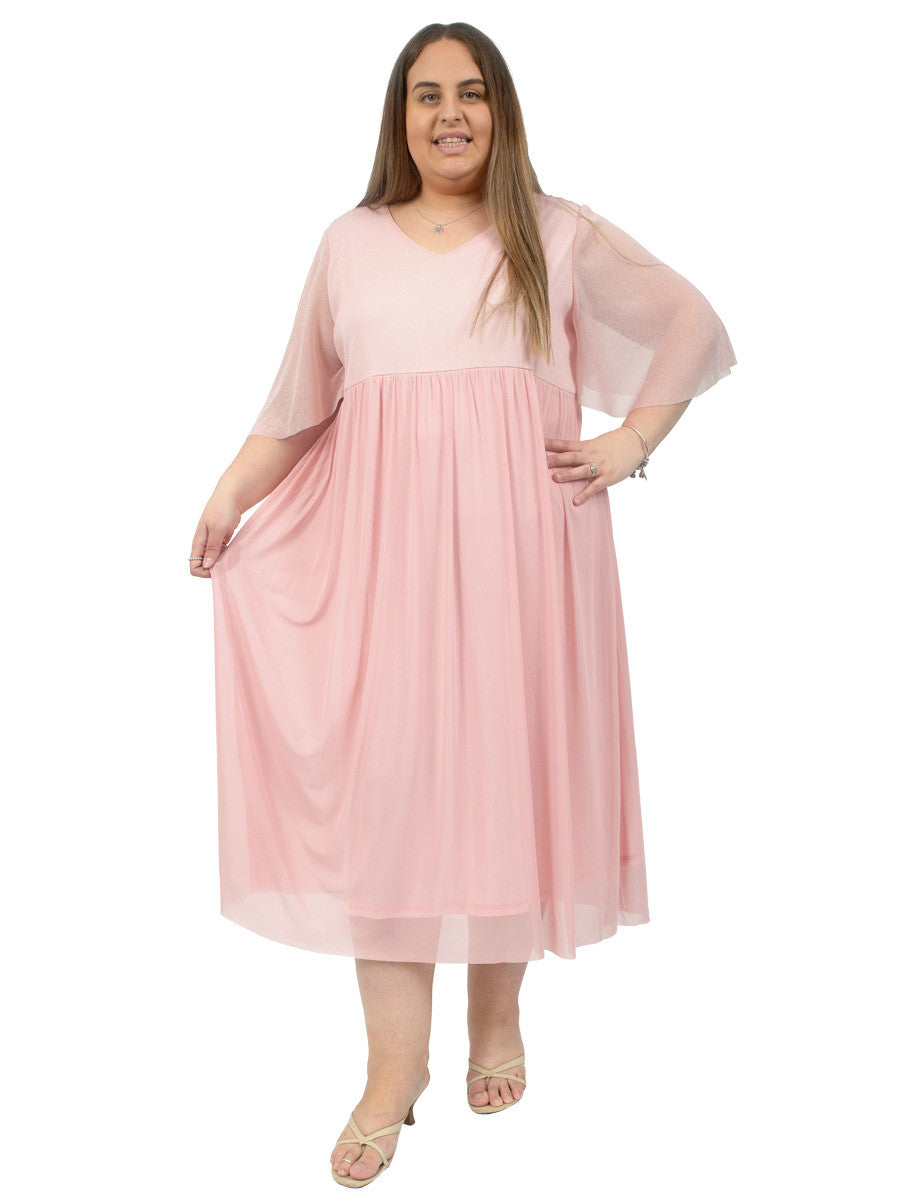 Adele Shimmer Dress - Pink* - Dale and Waters