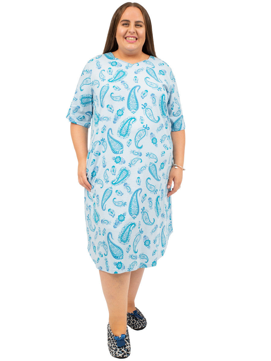 Madison Nightie - Blue Print** - Dale and Waters