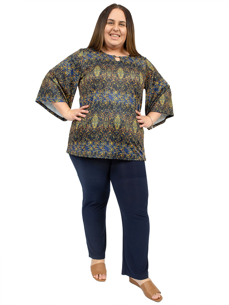 Bernice Keyhole Top - Print* - Dale and Waters