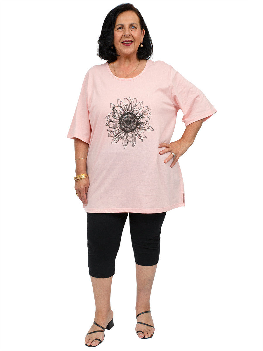 Sunflower Tee - Blush* - Dale and Waters