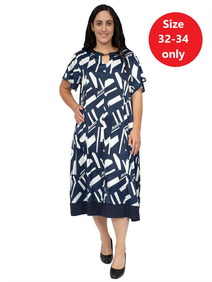 Blue Horizon Dress - Print**