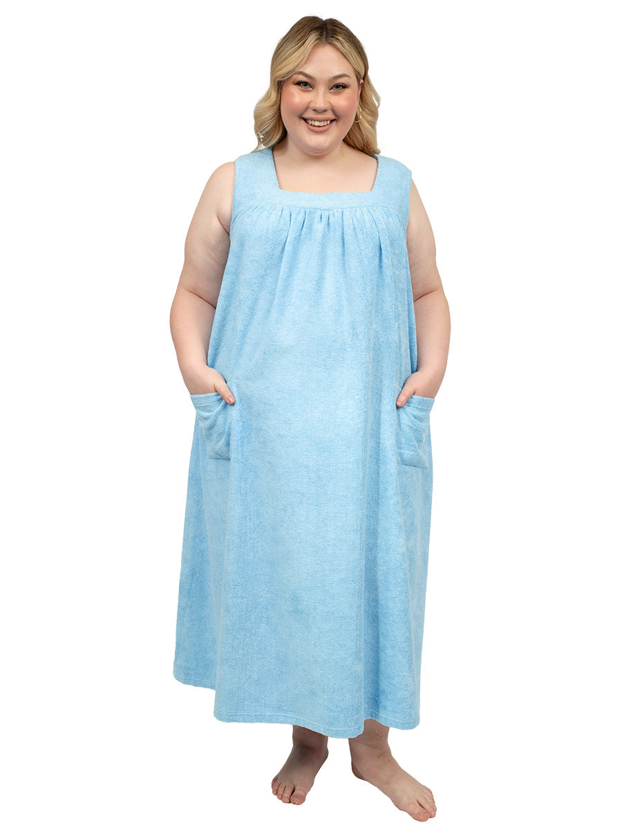 Carina Terry Dress - Blue* - Dale and Waters