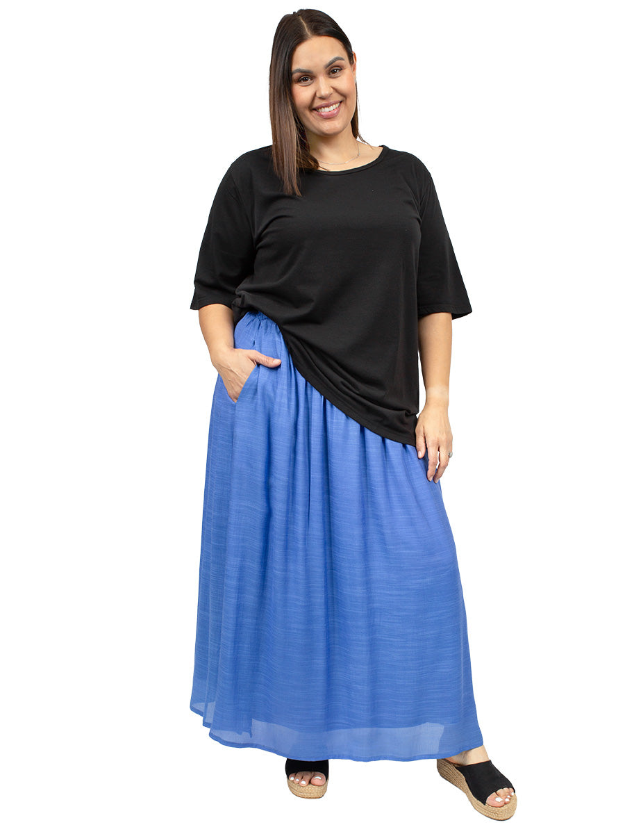 Bluebird Maxi Skirt - Blue