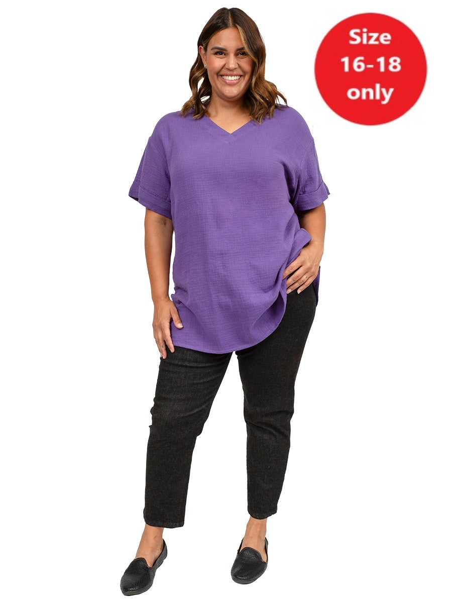 SAMPLE ONLY - Eastmount Top  - Purple*