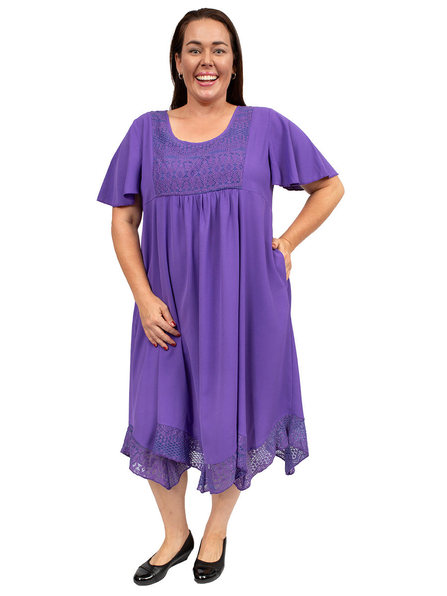 Tamika Dress - Purple