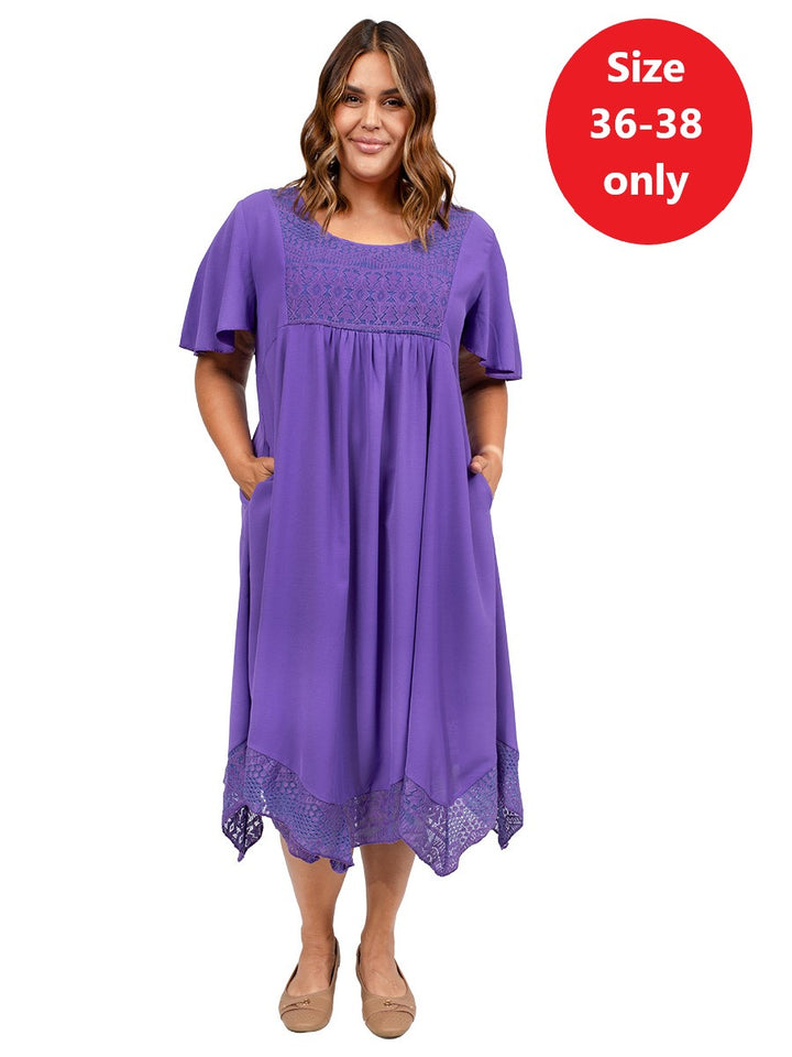 Tamika Dress - Purple**