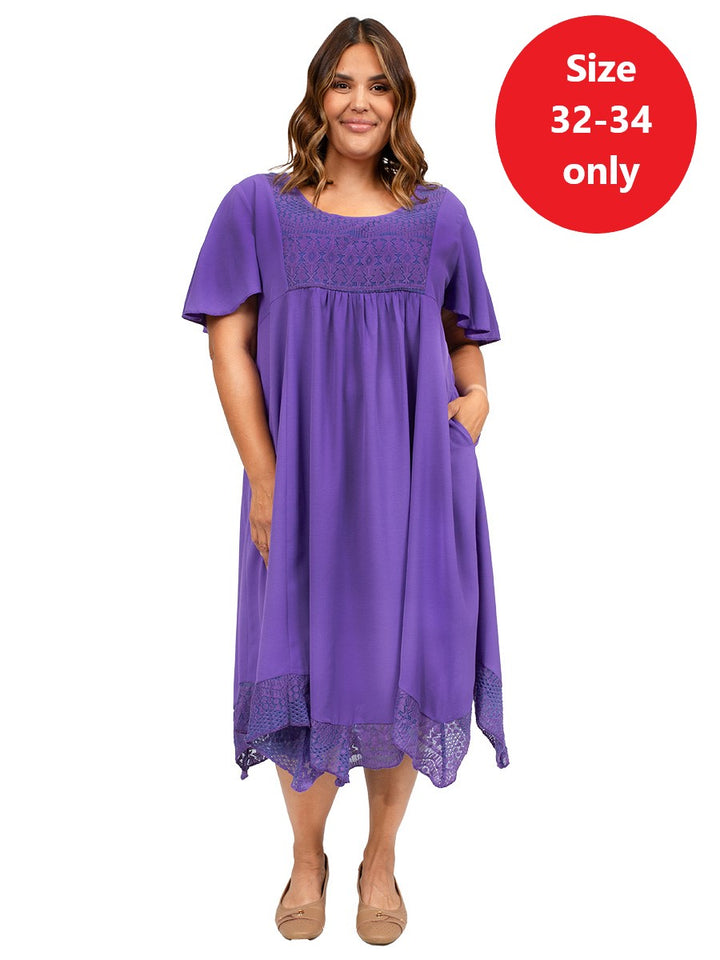 Tamika Dress - Purple**