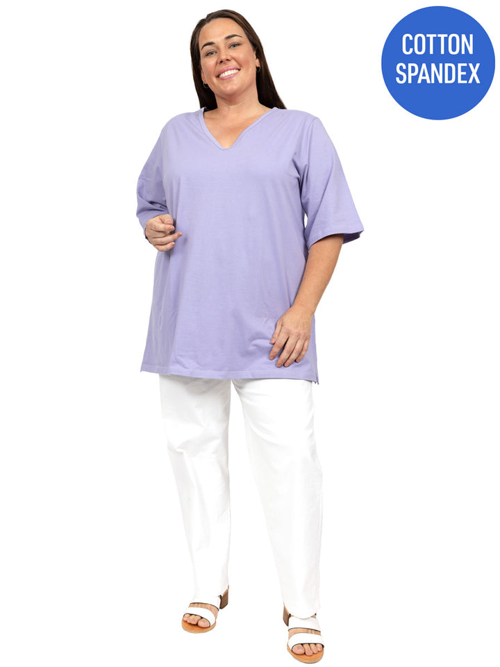 Everyday V-Neck Tee - Wisteria