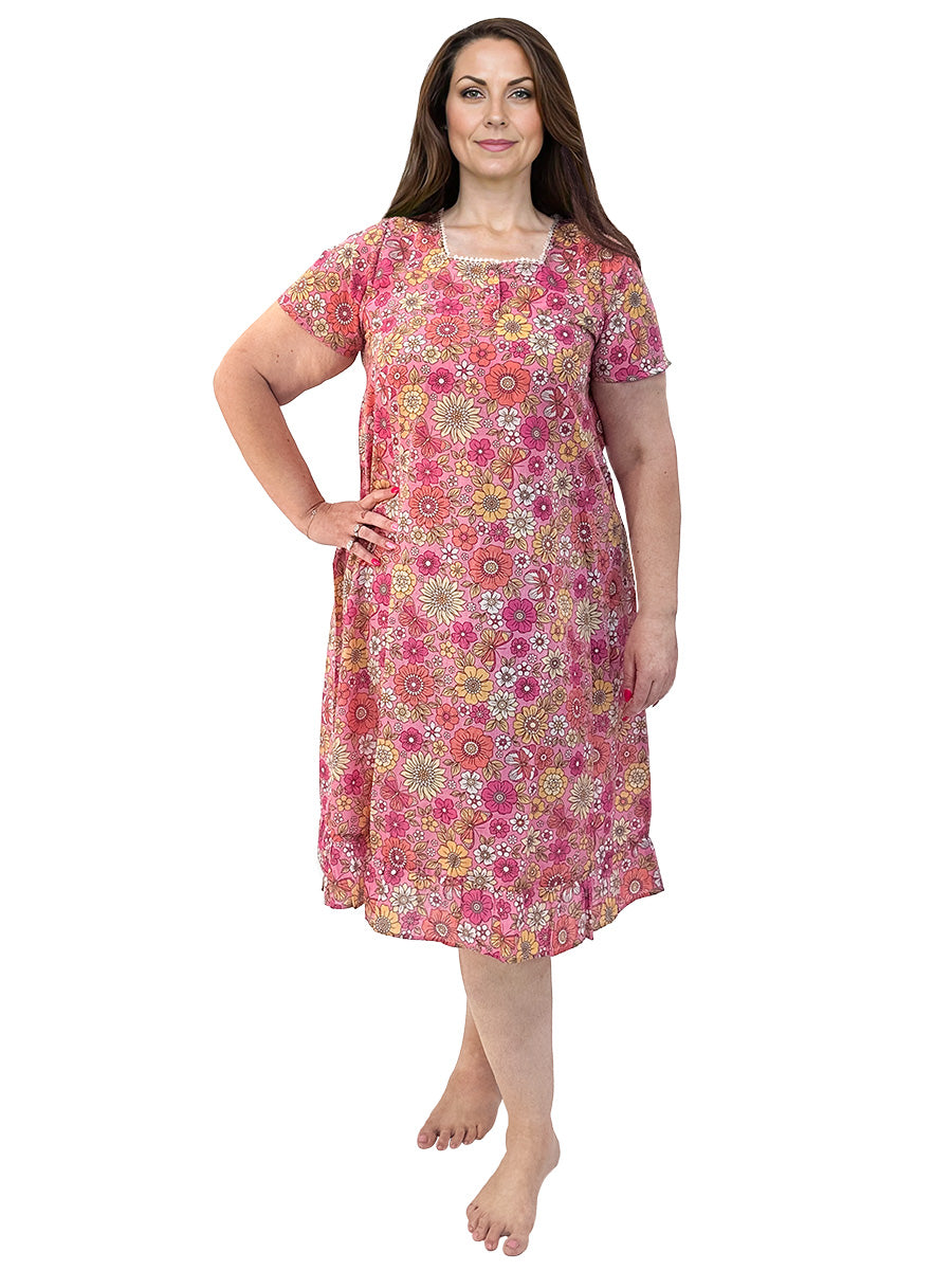 Annabelle Nightie - Pink Print