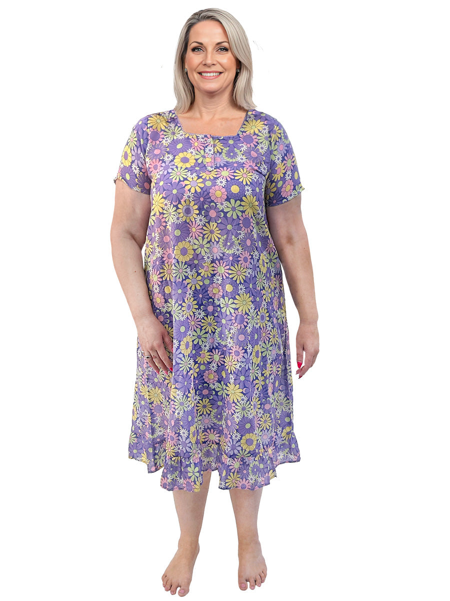 Annabelle Nightie - Purple Print