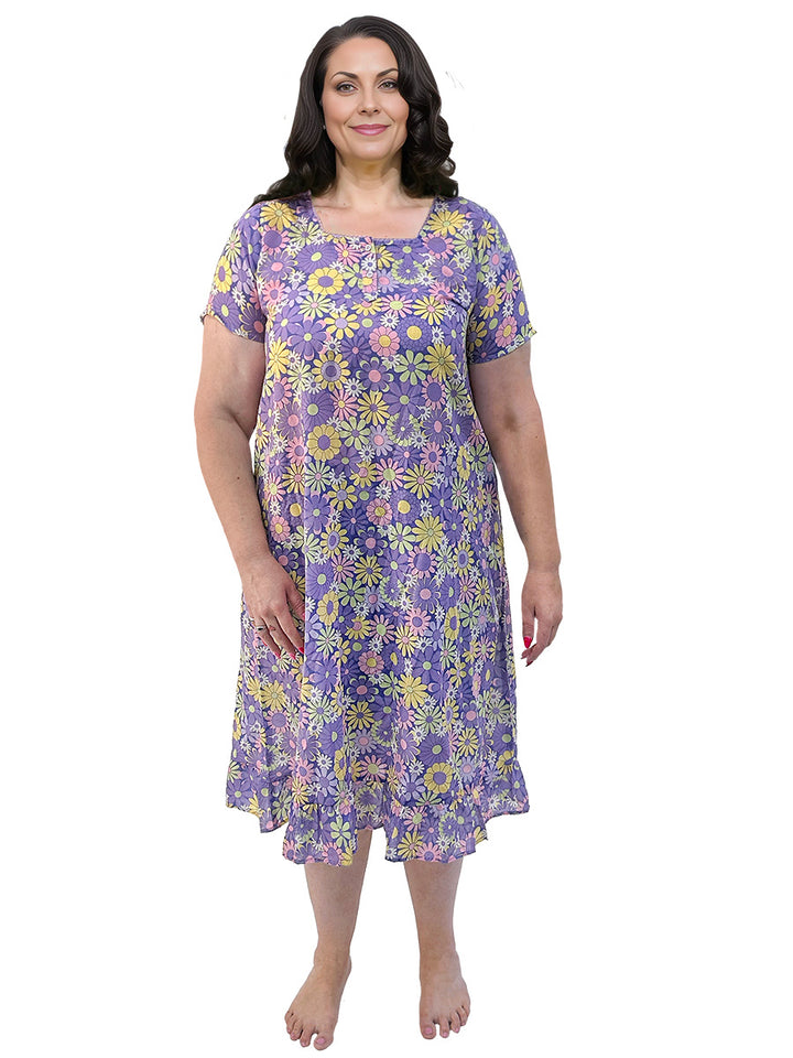 Annabelle Nightie - Purple Print