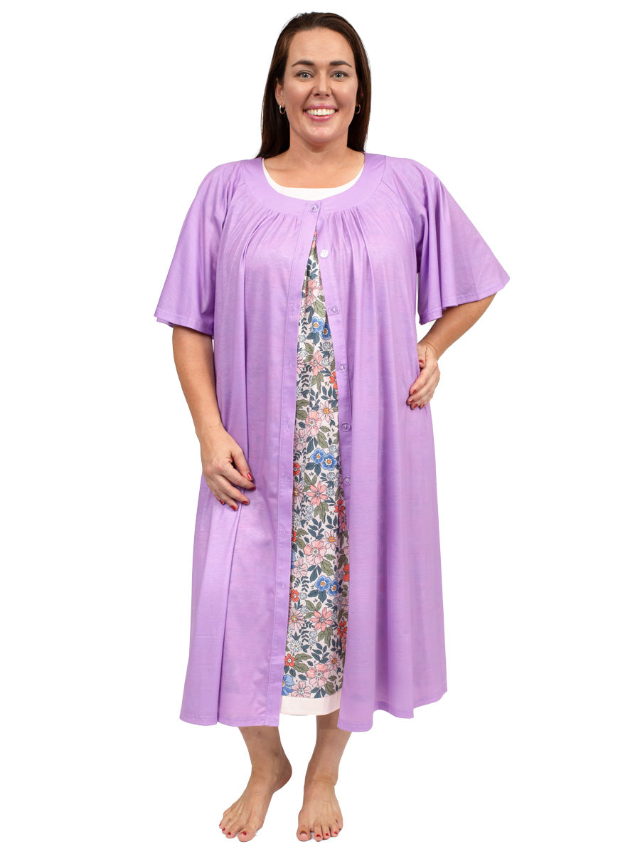 Summer Dressing Gown - Lilac