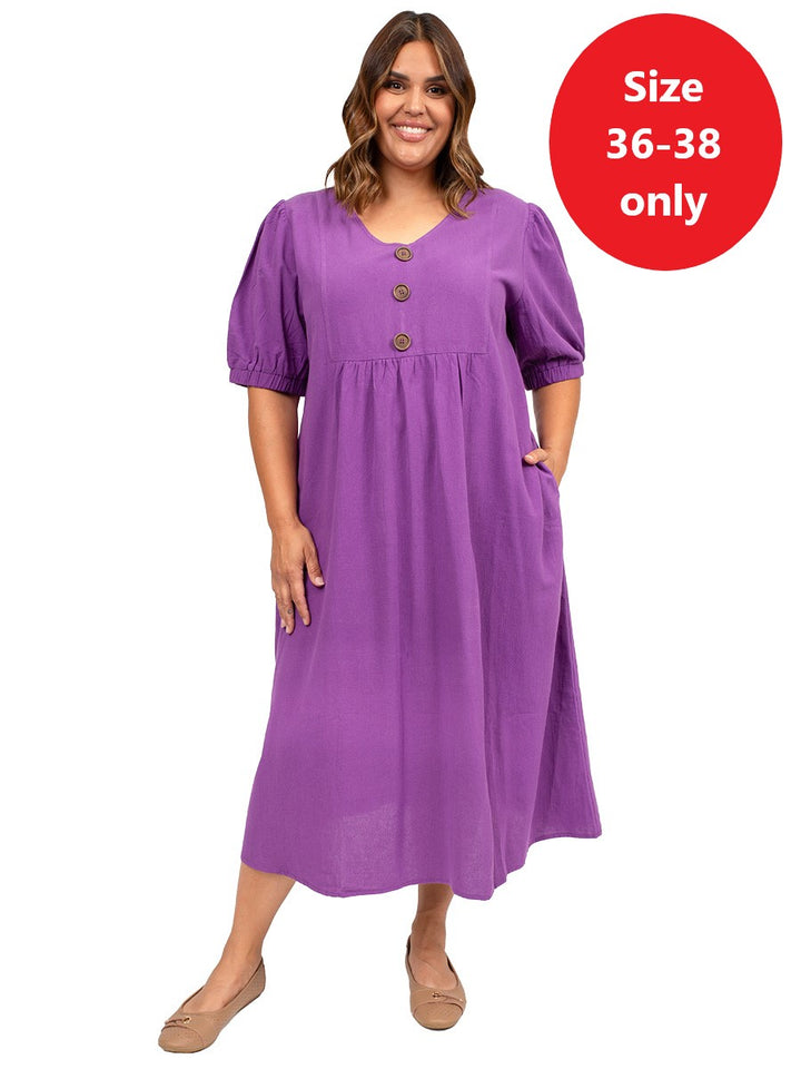 Arden Way Dress - Purple**