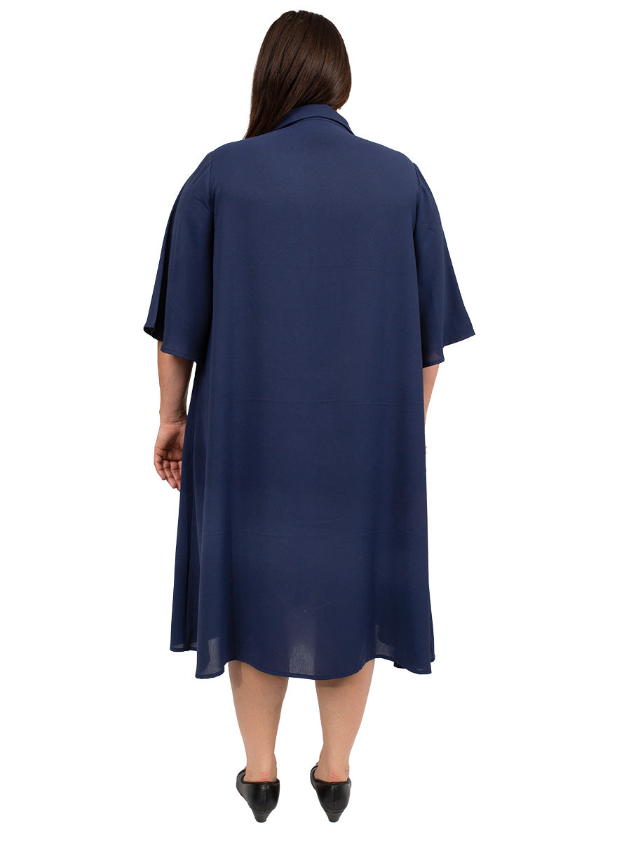 Pine Ridge Shirt Dress - Navy - Dale and Waters