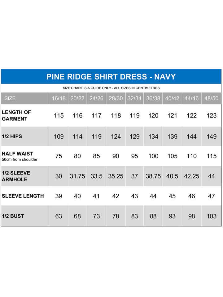 Pine Ridge Shirt Dress - Navy