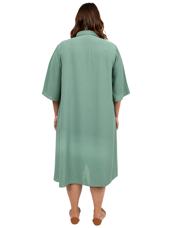 Pine Ridge Shirt Dress - Olive